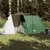 Produktbild 3 för Campingtält 3 personer grön 465x220x170 cm 185T taft