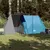 Produktbild 3 för Campingtält 3 personer blå 465x220x170 cm 185T taft