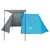 Produktbild 7 för Campingtält 3 personer blå 465x220x170 cm 185T taft