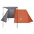 Produktbild 7 för Campingtält 3 Personer grå & orange 465x220x170 cm 185T taft