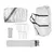 Produktbild 9 för Partytält vit 360x360x219 cm 190T taft