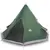 Produktbild 2 för Campingtält 4 personer grön 367x367x259 cm 185T taft
