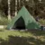 Produktbild 3 för Campingtält 4 personer grön 367x367x259 cm 185T taft
