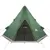 Produktbild 5 för Campingtält 4 personer grön 367x367x259 cm 185T taft