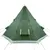 Produktbild 8 för Campingtält 4 personer grön 367x367x259 cm 185T taft