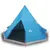 Produktbild 2 för Campingtält 4 personer blå 367x367x259 cm 185T taft