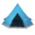 Produktbild 5 för Campingtält 4 personer blå 367x367x259 cm 185T taft