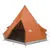 Produktbild 4 för Campingtält 4 Personer grå & orange 367x367x259 cm 185T taft
