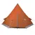 Produktbild 6 för Campingtält 4 Personer grå & orange 367x367x259 cm 185T taft