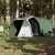 Produktbild 3 för Campingtält 4 personer grön 360x140x105 cm 185T taft