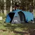 Produktbild 3 för Campingtält 4 personer blå 360x135x105 cm 185T taft