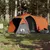 Produktbild 3 för Campingtält 4 Personer grå & orange 360x135x105 cm 185T taft