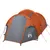 Produktbild 4 för Campingtält 4 Personer grå & orange 360x135x105 cm 185T taft