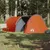 Produktbild 3 för Campingtält 4 Personer grå & orange 405x170x106 cm 185T taft