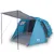 Produktbild 2 för Campingtält 4 personer blå 420x260x153 cm 185T taft