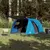 Produktbild 3 för Campingtält 4 personer blå 420x260x153 cm 185T taft