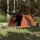 Campingtält 4 Personer grå & orange 420x260x153 cm 185T taft