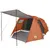 Produktbild 4 för Campingtält 4 Personer grå & orange 420x260x153 cm 185T taft