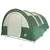 Produktbild 5 för Campingtält 4 personer grön 483x340x193 cm 185T taft