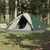 Produktbild 3 för Campingtält 3 personer grön 240x217x120 cm 190T taft
