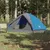 Produktbild 3 för Campingtält 6 personer blå 348x340x190 cm 190T taft