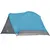 Produktbild 9 för Campingtält 4 personer blå 350x280x155 cm 190T taft