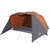 Produktbild 4 för Campingtält 4 Personer grå & orange 350x280x155 cm 190T taft