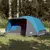 Produktbild 3 för Campingtält 6 personer blå 412x370x190 cm 190T taft