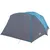 Produktbild 6 för Campingtält 6 personer blå 412x370x190 cm 190T taft