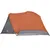 Produktbild 8 för Campingtält 6 personer grå och orange 412x370x190 cm 190T taft