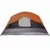 Produktbild 9 för Campingtält 6 personer grå och orange 412x370x190 cm 190T taft