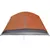 Produktbild 10 för Campingtält 6 personer grå och orange 412x370x190 cm 190T taft