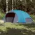 Produktbild 3 för Campingtält 8 personer blå 360x430x195 cm 190T taft