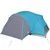 Produktbild 6 för Campingtält 8 personer blå 360x430x195 cm 190T taft