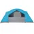 Produktbild 9 för Campingtält 8 personer blå 360x430x195 cm 190T taft