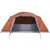 Produktbild 5 för Campingtält 8 Personer grå & orange 360x430x195 cm 190T taft
