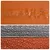 Produktbild 11 för Duschtält grå och orange 121x121x225 cm 190T taft