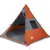 Produktbild 2 för Campingtält 7 Personer grå & orange 350x350x280 cm 185T taft