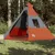 Produktbild 3 för Campingtält 7 Personer grå & orange 350x350x280 cm 185T taft