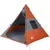 Produktbild 4 för Campingtält 7 Personer grå & orange 350x350x280 cm 185T taft