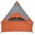 Produktbild 9 för Campingtält 7 Personer grå & orange 350x350x280 cm 185T taft