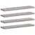 Produktbild 2 för Vägghyllor 4 st grå sonoma 40x10x1,5 cm konstruerat trä