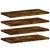 Produktbild 2 för Vägghyllor 4 st rökfärgad ek 40x20x1,5 cm konstruerat trä