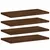 Produktbild 2 för Vägghyllor 4 st brun ek 40x20x1,5 cm konstruerat trä