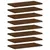 Produktbild 2 för Vägghyllor 8 st brun ek 40x20x1,5 cm konstruerat trä
