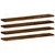 Produktbild 2 för Vägghyllor 4 st rökfärgad ek 60x10x1,5 cm konstruerat trä