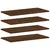 Produktbild 2 för Vägghyllor 4 st brun ek 60x20x1,5 cm konstruerat trä