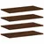 Produktbild 2 för Vägghyllor 4 st brun ek 60x30x1,5 cm konstruerat trä