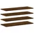 Produktbild 2 för Vägghyllor 4 st brun ek 80x30x1,5 cm konstruerat trä