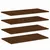 Produktbild 2 för Vägghyllor 4 st brun ek 80x40x1,5 cm konstruerat trä